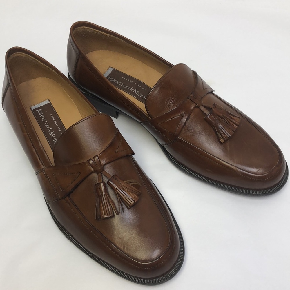 Johnston & Murphy Men Shoes Leather brown 9.5M - Picture 2 of 8
